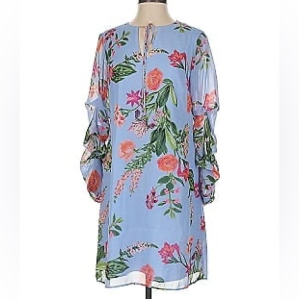 Vince Camuto Floral Long Sleeve Dress
